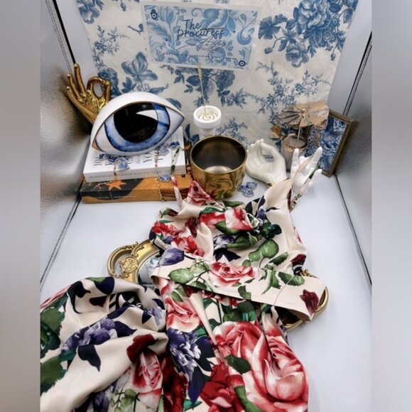 🆕 BRONX & BANCO 🧿 NWOT Leo Floral Print Maxi Gown - Size L / US 8 - Picture 2 of 16